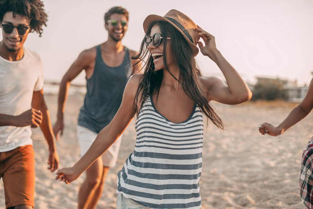 People on beach healthy summer tips